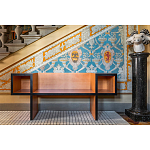 Дизайнерская скамейка  Canton  Beech and Black Bench варинант исполнения - 5 | Loft Concept в Липецке