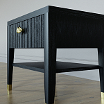 Прикроватная тумбочка с ящиком Elsa Dreams Black варинант исполнения - 3 | Loft Concept в Липецке