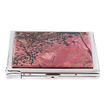 Портсигар с газовой зажигалкой из натурального камня Родонит Stone Cigarettes Cases варинант исполнения - 4 | Loft Concept в Липецке