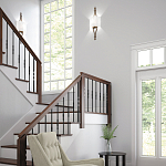 Бра с цилиндрическим тканевым абажуром белого цвета Feiss варинант исполнения - 2 | Loft Concept в Липецке