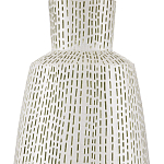 Настольная лампа с корпусом в форме вазы и белым абажуром Lots of Strokes варинант исполнения - 1 | Loft Concept в Липецке