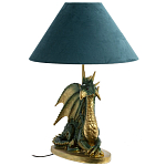 Настольная лампа с абажуром Дракон Green Dragon Синий абажур варинант исполнения - 1 | Loft Concept в Липецке