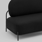 Двухместный диван черного цвета COLOR BLOCK варинант исполнения - 6 | Loft Concept в Липецке