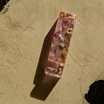 Подставка для телефона из эпоксидной смолы с цветами розовая Epoxy Flowers Phone Stand Pink варинант исполнения - 8 | Loft Concept в Липецке