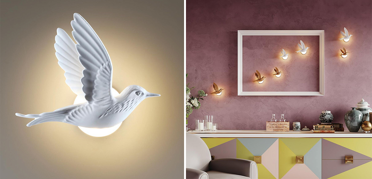 Бра White Bird Wall Lamp Бра White Bird Wall Lamp - Loft-Concept в Липецке