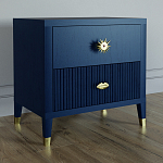 Тумба прикроватная с двумя ящиками Elsa Dreams Blue варинант исполнения - 1 | Loft Concept в Липецке