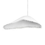 Подвесной светильник с асимметричным волнообразным абажуром и фактурной бахромой по краю Tactile Line варинант исполнения - 10 | Loft Concept в Липецке