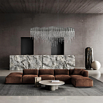 Люстра подвесная с металлическими дугами и длинными цепочками 115 см Atlantis Chain варинант исполнения - 17 | Loft Concept в Липецке