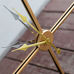 Часы настенные зеркальные с золотым металлическим циферблатом Mirror Tower Clock варинант исполнения - 3 | Loft Concept в Липецке