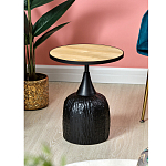 Приставной столик с факутрным черным основанием Ethiopia варинант исполнения - 6 | Loft Concept в Липецке