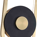 Бра с овальной рамойцвета латунь и черным кругом в центре Midnight Orbit варинант исполнения - 2 | Loft Concept в Липецке