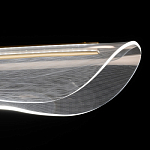 Люстра линейная с прозрачным волнообразным плафоном Wave Line варинант исполнения - 6 | Loft Concept в Липецке