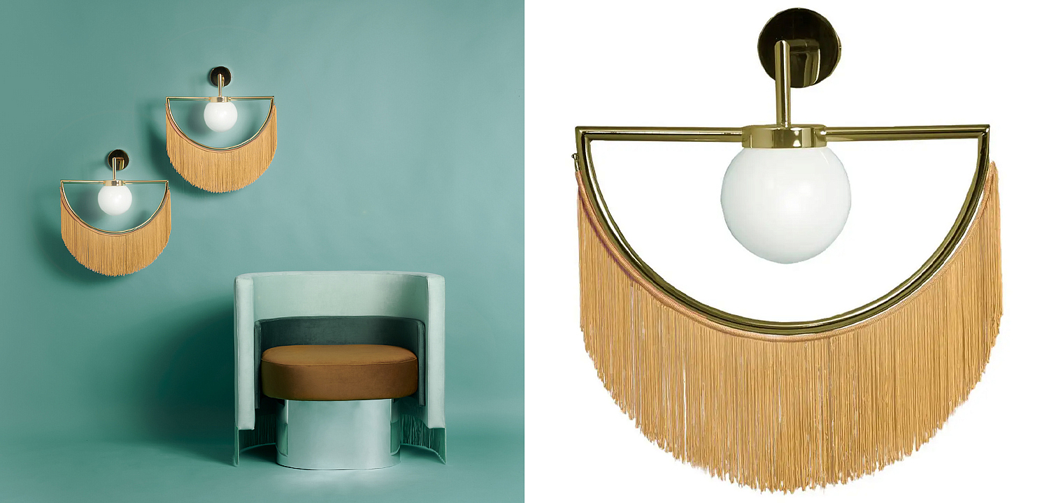 Бра Wink Wall Lamp by Masquespacio for Houtique Goldgelb Бра Wink Wall Lamp by Masquespacio for Houtique Goldgelb - Loft-Concept в Липецке