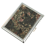 Портсигар на 10 сигарет с газовой зажигалкой из натурального камня Эвдиалит Stone Cigarettes Cases варинант исполнения - 1 | Loft Concept в Липецке