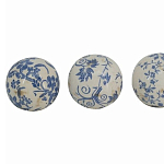  Набор керамических шаров с синей росписью Oriental Blue & White Ornament Vases варинант исполнения - 3 | Loft Concept в Липецке