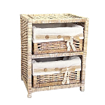 Стеллаж для детской с плетенным выдвижными корзинами Bow варинант исполнения - 2 | Loft Concept в Липецке