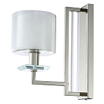 Бра с геометрическим каркасом из металла и цилиндрическим стеклянным плафоном Laurent варинант исполнения - 1 | Loft Concept в Липецке