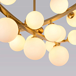 Люстра подвесная фигурная с белыми лампами в форме шара Felicitat варинант исполнения - 3 | Loft Concept в Липецке