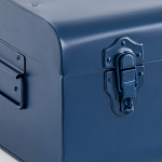 Металлический сундук Metal Dark Blue варинант исполнения - 4 | Loft Concept в Липецке
