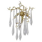 Бра с декором в виде ветвей и стеклянных подвесок в форме капель Droplet Chandelier варинант исполнения - 1 | Loft Concept в Липецке