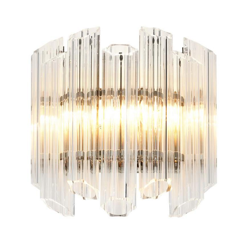 Бра Wall Lamp Vittoria Clear Никель Прозрачное Стекло Бра Wall Lamp Vittoria Clear Никель Прозрачное Стекло в Липецке | Loft Concept