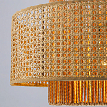 Подвесной светильник с абажуром из плтеного бамбука Light Inside the Cell варинант исполнения - 4 | Loft Concept в Липецке