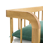 Кровать из массива дуба с пружинным блоком Mateta варинант исполнения - 6 | Loft Concept в Липецке