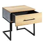 Тумба прикроватная с ящиком в стиле лофт Urban Style Space 2 варинант исполнения - 4 | Loft Concept в Липецке