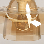 Подвесной светильник с двухъярусным плафоном цвета янтарь Honey Layer варинант исполнения - 8 | Loft Concept в Липецке