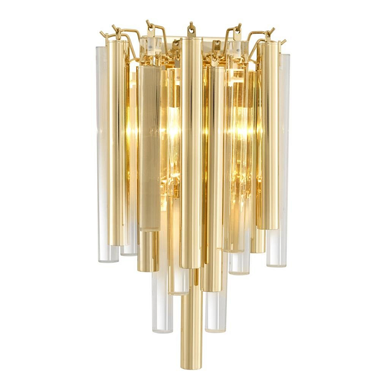 Бра Wall Lamp Gigi Gold Глянцевое золото Прозрачный (Transparent) в Липецке | Loft Concept 