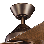 Потолочный вентилятор с тремя угловатыми лопастями Kichler варинант исполнения - 2 | Loft Concept в Липецке