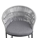 Стул барный с декоративным плетением на спинке и подлокотниках Chair Weave варинант исполнения - 5 | Loft Concept в Липецке