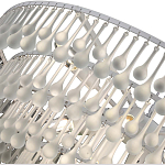 Люстра подвесная круглая с молочными стеклянными подвесками в форме капель Droplet Chandelier варинант исполнения - 3 | Loft Concept в Липецке