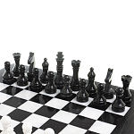 Шахматы классические с черной доской из натурального камня Мрамор Decorative Thematic Chess варинант исполнения - 3 | Loft Concept в Липецке