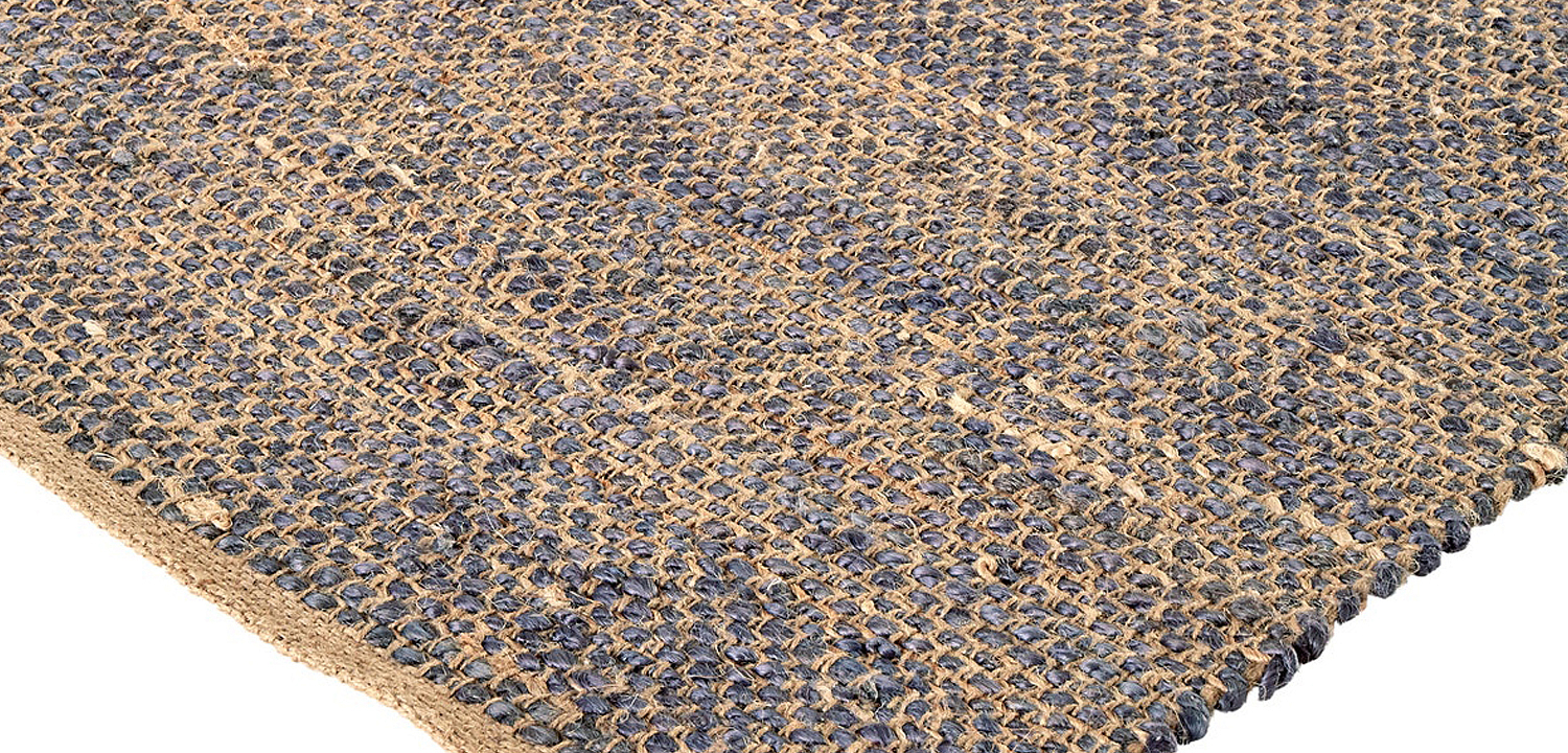 Ковер Rectangular Carpet blue 100% джут Ковер Rectangular Carpet blue 100% джут - Loft-Concept в Липецке