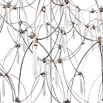 Люстра с тонким металлическим каркасом цвета хром Quasar варинант исполнения - 4 | Loft Concept в Липецке