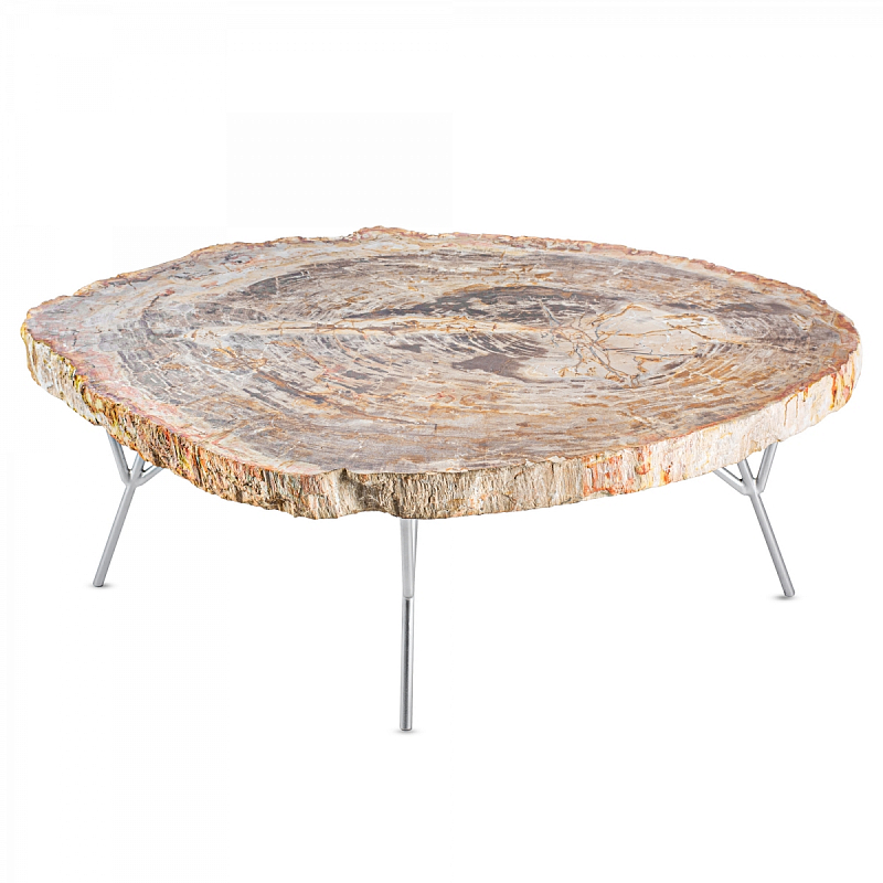 Кофейный стол COFFEE TABLE BARRYMORE Бежевый Серебряный Кофейный стол COFFEE TABLE BARRYMORE Бежевый Серебряный в Липецке | Loft Concept