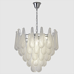 Люстра с подвесками из рифленного стекла в форме капель Textured Glass Chandelier варинант исполнения - 1 | Loft Concept в Липецке