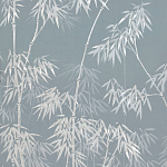 Обои ручная роспись Distant Bamboo Special Colourway on Azure Cobalt painted Xuan paper варинант исполнения - 2 | Loft Concept в Липецке