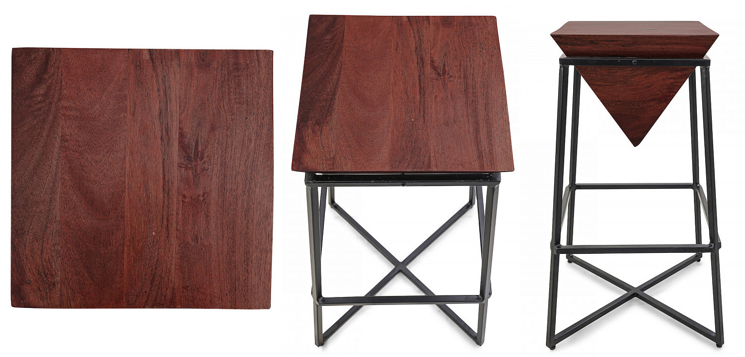 Приставной стол Inverted Pyramid Side Table dark Приставной стол Inverted Pyramid Side Table dark - Loft-Concept в Липецке