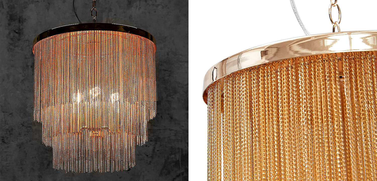 Люстра Atlantis Chain Cascade Bronze Chandelier Люстра Atlantis Chain Cascade Bronze Chandelier - Loft-Concept в Липецке