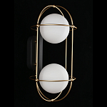 Бра настенное с 2 белыми плафонами Karina варинант исполнения - 3 | Loft Concept в Липецке