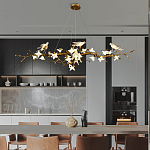 Люстра в виде золотой ветки с цветами и птичками Marvelous Garden варинант исполнения - 6 | Loft Concept в Липецке