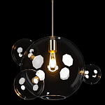 Подвесной светильник со стеклянными плафоном в виде шара и золотыми деталями & Coombes варинант исполнения - 3 | Loft Concept в Липецке
