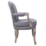 Кресло Aubrey Classical Armchair grey flax варинант исполнения - 1 | Loft Concept в Липецке