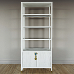 Стеллаж со стеклянными полками Elsa Dreams White варинант исполнения - 6 | Loft Concept в Липецке