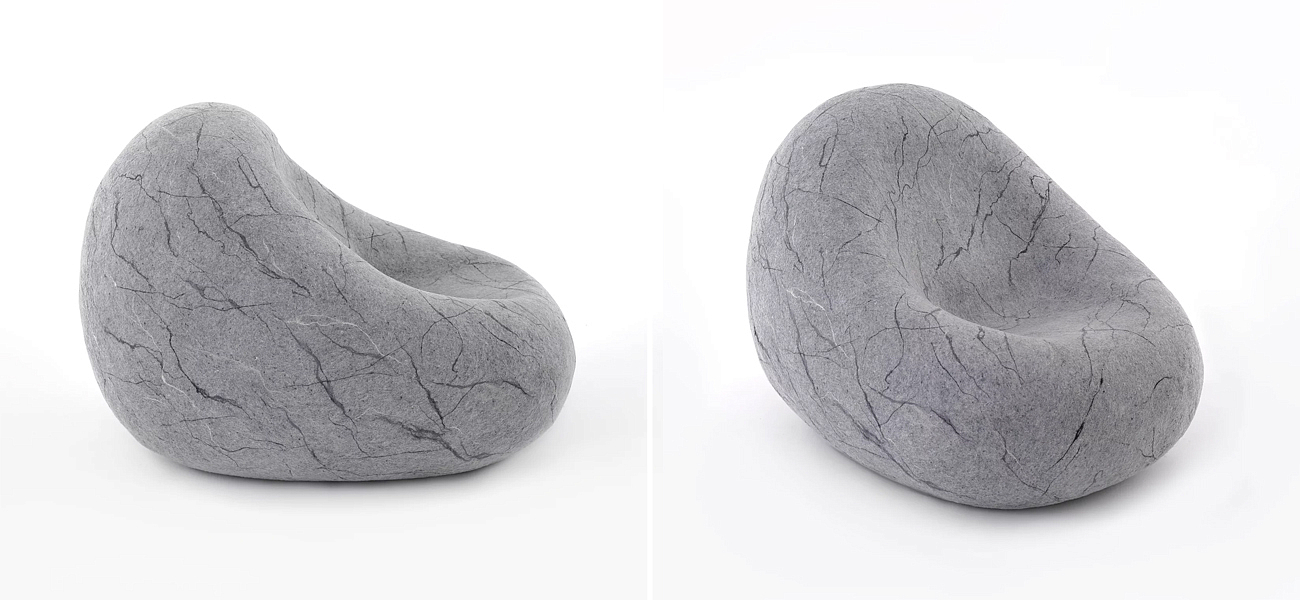 Кресло - Камень из Валяной шерсти KATSU STONE CAPSULE Кресло - Камень из Валяной шерсти KATSU STONE CAPSULE - Loft-Concept в Липецке