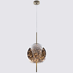 Подвесной светильник с гирляндой внутри круглого стеклянного плафона Garland Glass Hanging Lamp варинант исполнения - 2 | Loft Concept в Липецке