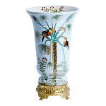 Ваза из фарфора с бронзовыми элементами Tropical Garden варинант исполнения - 1 | Loft Concept в Липецке