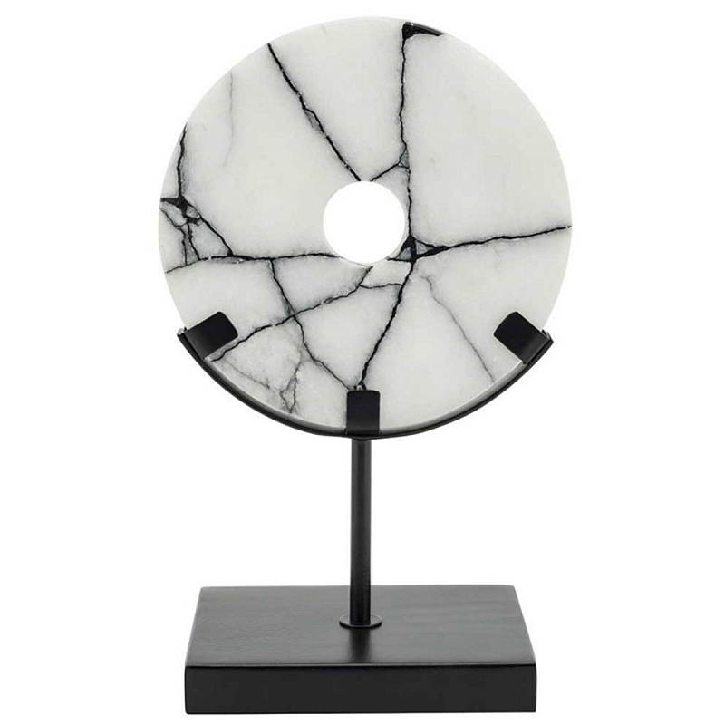 Статуэтка Disk Madison On Stand Черный Белый Статуэтка Disk Madison On Stand Черный Белый в Липецке | Loft Concept